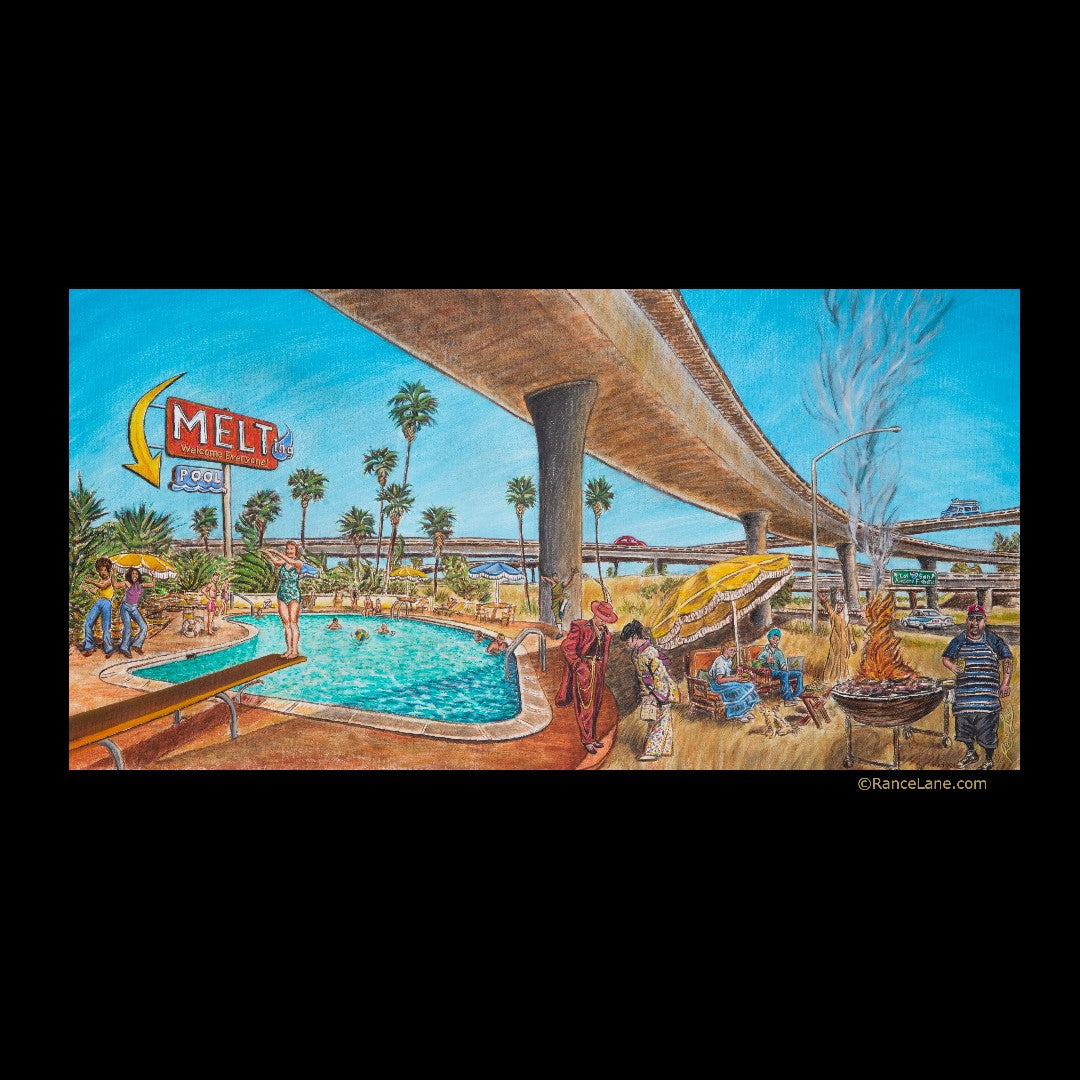Melting Pool Fine Art - Unisex t-shirt