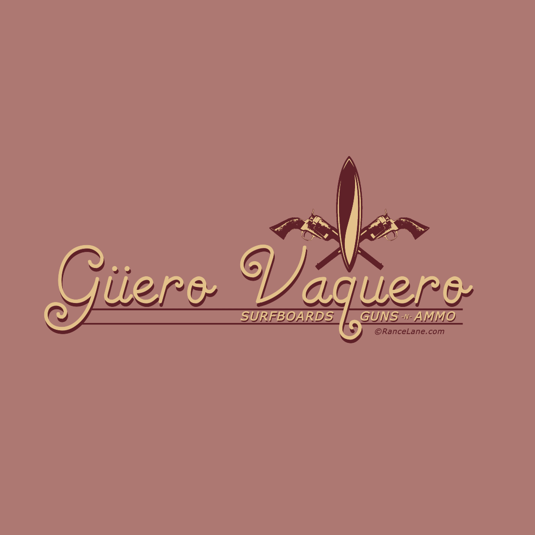 Güero Vaquero - Surfboards Guns 'n Ammo - Unisex t-shirt